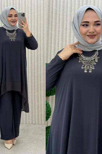 Özce Pantolonlu Takım  Antrasit