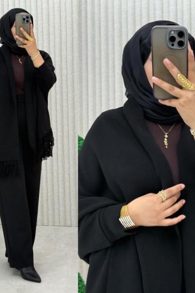 Püsküllü Panço Siyah