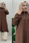 Roza Tunik Kahverengi
