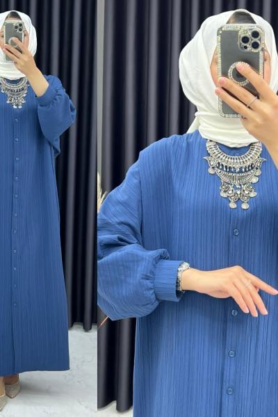 Safa Tunik/Elbise İndigo