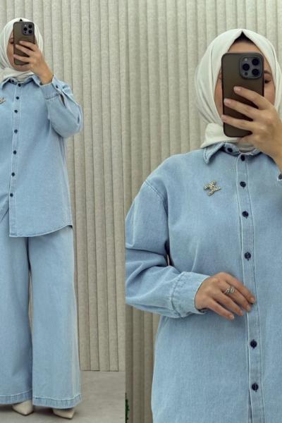 Şahsenem Kot Takım Mavi