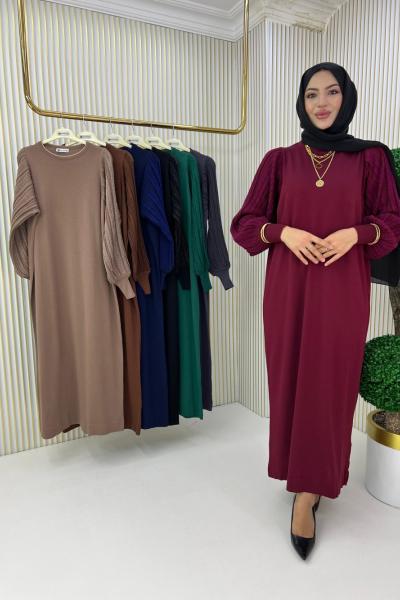 Sarmaşık Elbise  Bordo