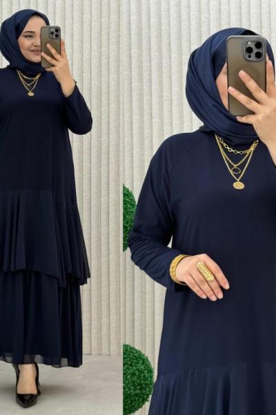 Şenay Elbise  Lacivert
