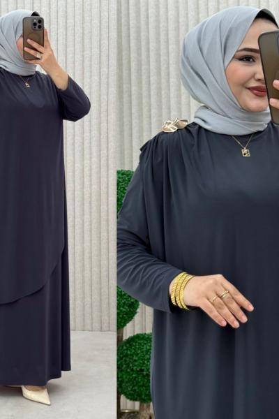 Sesilya Elbise Antrasit