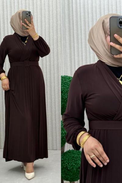 Taile Elbise Kahverengi