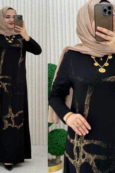 Vildan elbise  Siyah