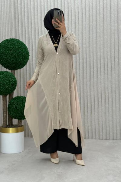 Zemheri Hırka Taş Rengi