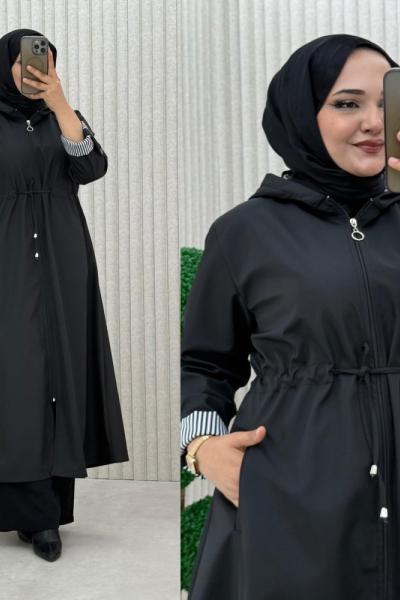 Zirve Trençkot  Siyah