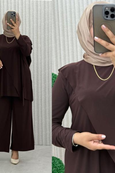 Zübeyde Takım Kahverengi