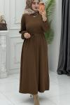 Buğlem Elbise Kahverengi