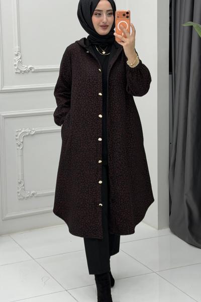 Hilal Kaşe Kap Mürdüm