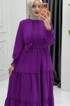 Nefes Elbise Mor