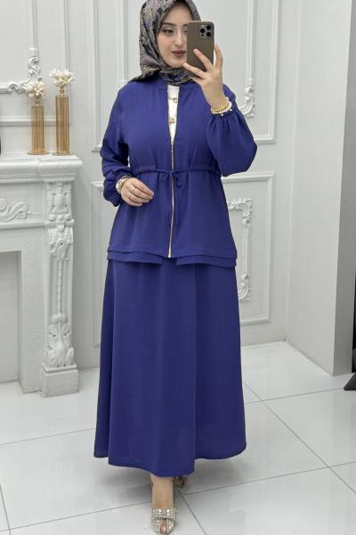 Yağmur Etek Takım Mor