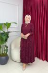 ALAZ ETEKLİ TAKIM - BORDO