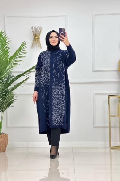 DİDEM TRİKO TUNİK-LACİVERT