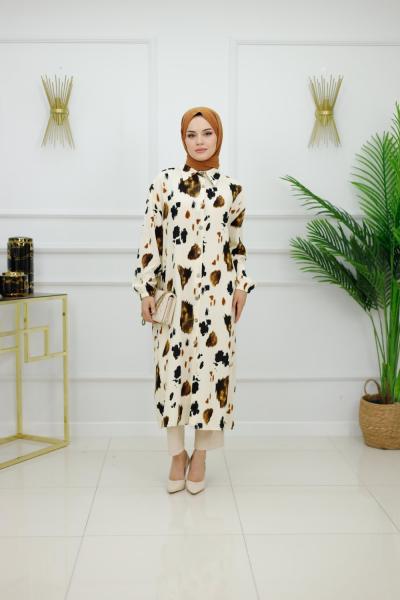 ENDA VİSKON GÖMLEK - CAMEL