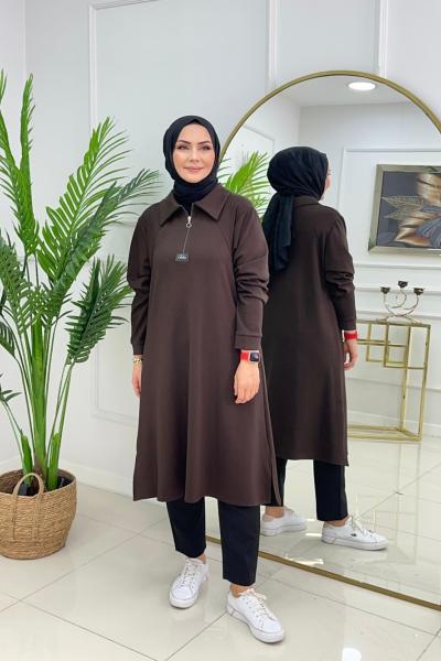 SUZAN OYSHO TUNİK - ACI KAHVE