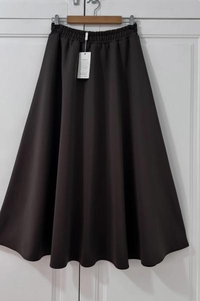 PREMİUM VOLAN ETEK ACI KAHVE