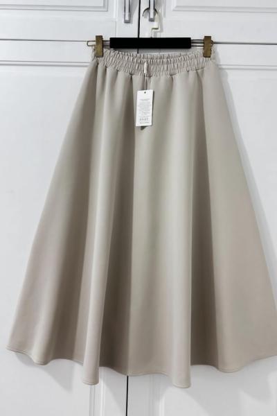 PREMİUM VOLAN ETEK BEJ