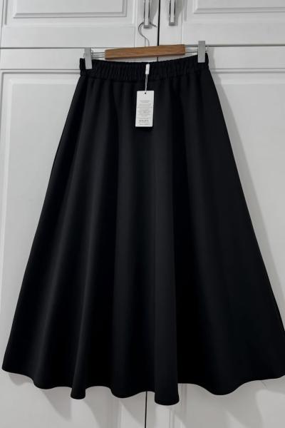 PREMİUM VOLAN ETEK SİYAH